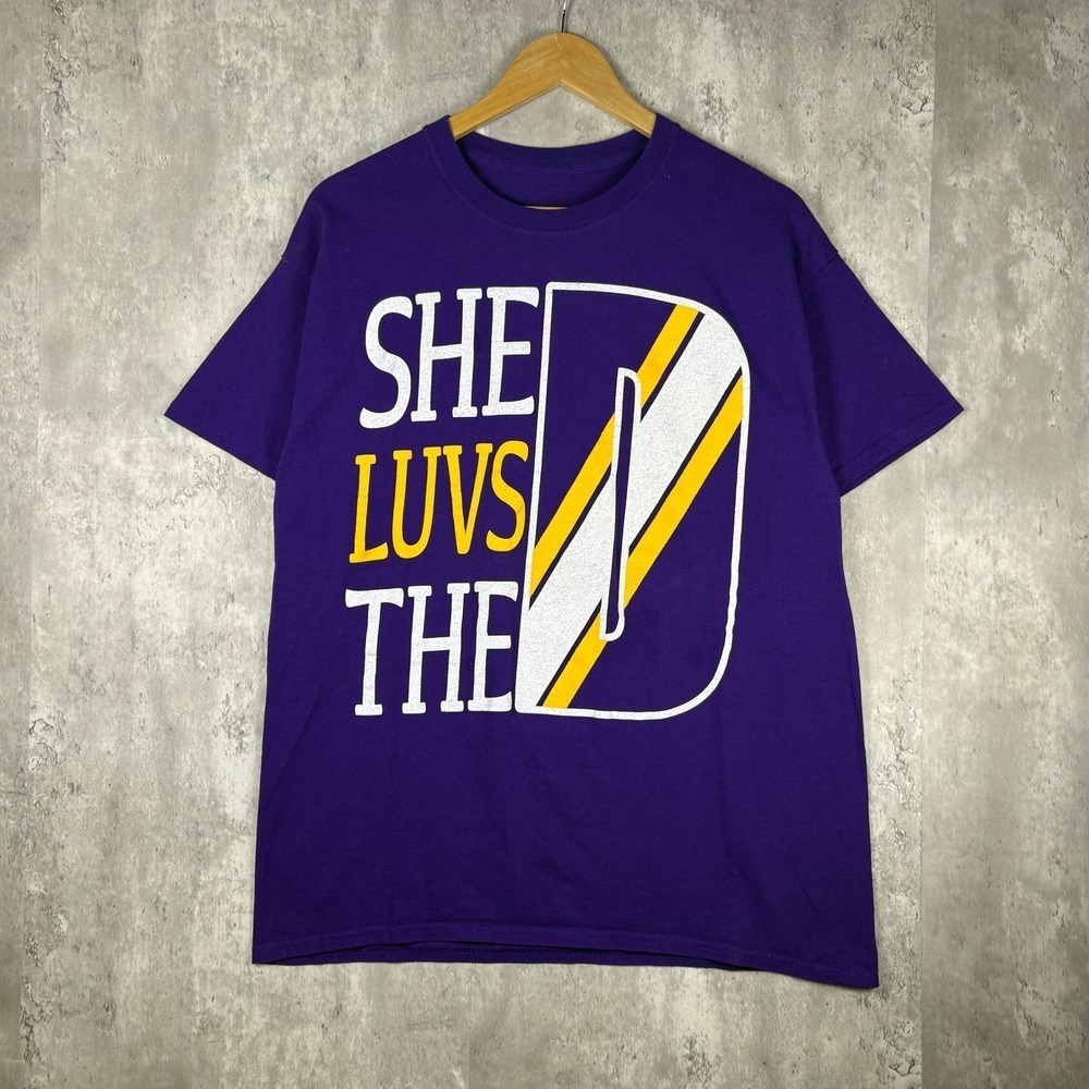 Street Talk Tees B*tch Im A Viking Purple Graphic T-Shirt Mens Large Large D